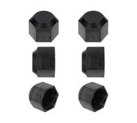 PATIKIL 5/8" Plastic Flare Cap, 7/8-14UNF Female Thread 6Pcs 45 Degree SAE Flare Tube Fitting Valve Cap Plug Stop for Air Conditioner Pipe Gas Line Hydraulic, Black