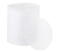 PATIKIL 5.8" Round Circle Plastic Canvas Mesh Sheets, 100 Pcs Eye Mesh for Embroidery 2mm Holes with Needlepoint Blank for DIY Crafting Wreathing Coasters Card Holder