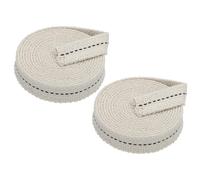 PATIKIL 5/8" Wide 6 Feet 100% Cotton Flat Wick, 2 Rolls Oil Lamp Wicks with Black Stitch for Kerosene Lamp Lantern Oil Burner