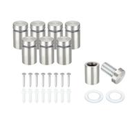 PATIKIL 5/8" x 1.2" Standoff Screws, 8Pcs Stainless Steel Wall Mount Sign Screw Stand Off Mounting Hardware Advertising Nail for Hanging Acrylic Picture Frame