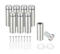 PATIKIL 5/8" x 2" Standoff Screws, 8Pcs Stainless Steel Wall Mount Sign Screw Stand Off Mounting Hardware Advertising Nail for Hanging Acrylic Picture Frame