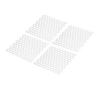 PATIKIL 5.91" L x 5.91" W Perforated Metal Sheets, 4pcs 20Ga 3/8" Hole Aluminum Alloy Mesh Expanded Perforated Plate for Ventilation Filtration Dryer Vent Grill Guard Screen