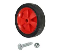 PATIKIL 5" Air Compressor Wheels, Universal Air Compressor Wheel Replacement Parts with 0.5" Dia. Hole for Easy Mobility, Red