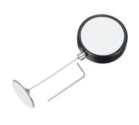 PATIKIL 5 Ft Retractable Remote Control Tether, Round Security Cable Lanyard Lock with Double Sided Adhesive for TV Remote Control Gaming Controller, Black(Round Iron Cap)