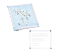 PATIKIL 5 in 1 17"x17",17"x11",11"x8" , 11" x6" ,8" x6" Square Embroidery Hoop Cross Stitch Hoops Frames Cross Stitch Hoop Embroidery Snap Frame DIY Sewing Tools, Dark Blue