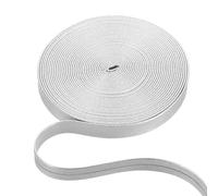 PATIKIL 5 m x 10 mm (L x W) Flat Leather Cord String, Leather Trimming Strips for Various DIY Crafts Pillows Headbands Quilts Purses Clothes, Silver