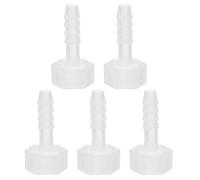 PATIKIL 5 Pack Plastic Hose Barb Fitting, 1/4" Bard x 1/4" G Female Thread Adapter Connector Pipe Fitting for Water Liquid Air Gas Fuel