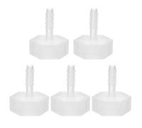 PATIKIL 5 Pack Plastic Hose Barb Fitting, 1/4" Bard x 3/4" G Female Thread Adapter Connector Pipe Fitting for Water Liquid Air Gas Fuel