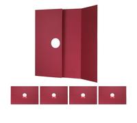 PATIKIL 5 Pack Tri-Fold Certificate Holders, 12.6 x 9.1"Silver-Stamped Certificate of Honor Cover Graduation Diploma Covers for Graduation Competition Contest Charity, Maroon