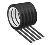 PATIKIL 5 Pack Whiteboard Tape, 11mm 7/16" Width Art Tape Dry Erase Board Pinstripe Thin Tape for Graphic Chart Grid Drafting Electrical Marking, Black