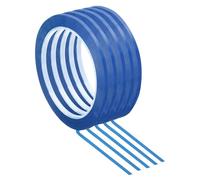 PATIKIL 5 Pack Whiteboard Tape, 4mm 3/32" Width Art Tape Dry Erase Board Pinstripe Thin Tape for Graphic Chart Grid Drafting Electrical Marking, Blue