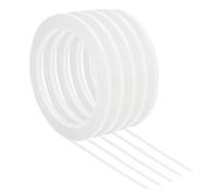 PATIKIL 5 Pack Whiteboard Tape, 4mm 3/32" Width Art Tape Dry Erase Board Pinstripe Thin Tape for Graphic Chart Grid Drafting Electrical Marking, White