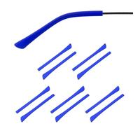PATIKIL 5 Pairs Eye Glass Replacement Temples, Silicone Anti-Slip Eyeglass End Tips Glasses Retainers Fits 1x2mm for Rectangle Thin Metal Eyeglass Sunglasses Temple, Dark Blue