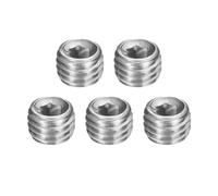 PATIKIL 5 Pcs 304 Stainless Steel Pipe Plug M14 x 2 Male Internal Hex Thread Socket Pipe Plug Hex Countersunk Pipe Fitting for Sealing Water Oil Gas Pipeline, Silver