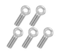 PATIKIL 5 Pcs M10x35mm Shoulder Swing Lifting Eye Bolt, 304 Stainless Steel Metric Full Thread Fisheye Eye Slip Hole Screw Rigging Bolt Metal Fasteners Screws, Silver Tone