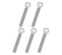 PATIKIL 5 Pcs M8x60mm Shoulder Swing Lifting Eye Bolt, 304 Stainless Steel Metric Full Thread Fisheye Eye Slip Hole Screw Rigging Bolt Metal Fasteners Screws, Silver Tone