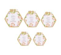 PATIKIL 5 Pieces 5 Sizes Hexagonal Embroidery Hoops, Adjustable Cross Stitch Hoops Ring ABS Plastic Embroidery Frame Punch Needle Hoop for Sewing, Needlework, DIY Craft, Khaki