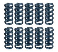 PATIKIL 5-Ring Binding Rings, 1.61"x 0.59" 10 Pack Plastic Round Loose-Leaf Rings Comb Folio Binder for Notebook Album and Office Supplies, Dark Blue