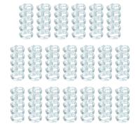 PATIKIL 5-Ring Binding Rings, 1.61"x 0.59"20 Pack Plastic Round Loose-Leaf Rings Comb Folio Binder for Notebook Album and Office Supplies, Transparent Blue