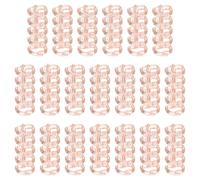 PATIKIL 5-Ring Binding Rings, 1.61"x 0.59"20 Pack Plastic Round Loose-Leaf Rings Comb Folio Binder for Notebook Album and Office Supplies, Pink