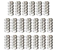 PATIKIL 5-Ring Binding Rings, 1.61"x 0.59"20 Pack Plastic Round Loose-Leaf Rings Comb Folio Binder for Notebook Album and Office Supplies, Black White