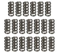PATIKIL 5-Ring Binding Rings, 1.61"x 0.59"20 Pack Plastic Round Loose-Leaf Rings Comb Folio Binder for Notebook Album and Office Supplies, Black