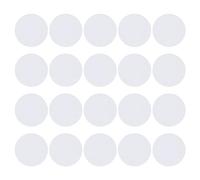 PATIKIL 5" Round Floor Sticker, 20 Pack Floor Spot Marker Self Adhesive Waterproof Vinyl Line Up Sign Decorative Stickers for Classroom, White