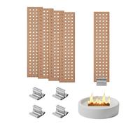 PATIKIL 5 Set 0.8x3.5 Inch Wood Wicks Candlewick for Candles Making, Round Holes Hollow Natural Wooden Wick with Metal Clip Holders, DIY Candle Making Supplies Kit for Handmade Crafts
