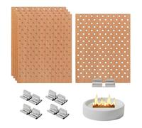 PATIKIL 5 Set 2.8x3.5 Inch Wood Wicks for Candles Making, Lozenge Holes Hollow Natural Wooden Wick with Metal Clip Holders, DIY Candle Making Supplies Kit for Handmade Crafts