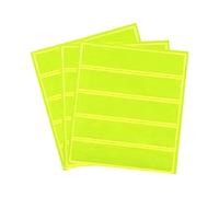 PATIKIL 5 x 1 Inch Safety Reflective Stickers, 15Pcs 500cd/lx.m2 Warning Sticker Waterproof Reflector Tape Strip for Night Safety Backpacks Bicycles Fluorescent Yellow