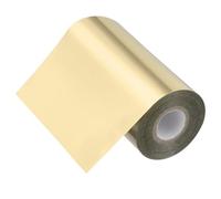 PATIKIL 5" x400Ft Hot Stamping Foil Paper, Heat Transfer Hot Stamping Paper Foil Roll for Leather DIY Logo Decor Craft Gift Package Scrapbook Card, Light Gold