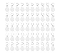 PATIKIL 50 Pcs 13.56MHz UID Writable Rewritable Smart Key Fobs, Clone IC Key Fob Tags Blank Smart Card Key Classic 1K for Entry Access Control System, White