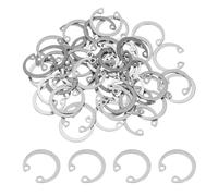PATIKIL 50 Pcs 17mm ID Internal Retaining Rings E-Clip Snap Ring 304 Stainless Steel