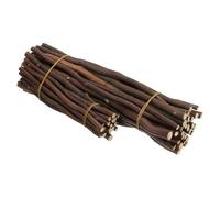 PATIKIL 50 Pcs / 2 Size Wood Log Sticks, 0.2-0.5inch in Diameter Natural Driftwood for Crafts Wooden Craft Sticks for DIY Crafting Photo Props Driftwood Decor, Brown
