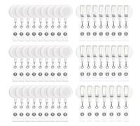 PATIKIL 50 Pcs Badge Reel, Retractable Badge Clip, ID Card Holder Reel with Swivel Alligator Clip for Teacher Employees Office Supplies, White