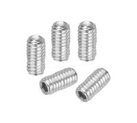 PATIKIL 50 Pcs Hex Socket Grub Screw, M2.5x3mm Flat Point Grub Bolt 304 Stainless Steel Head Socket Set Screws for Door Handles Light Fixture Repair