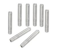 PATIKIL 50 Pcs Hex Socket Grub Screw, M3x18mm Flat Point Grub Bolt 304 Stainless Steel Head Socket Set Screws for Door Handles Light Fixture Repair