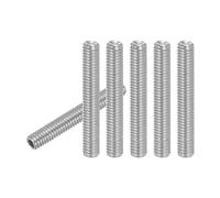 PATIKIL 50 Pcs Hex Socket Grub Screw, M3x20mm Flat Point Grub Bolt 304 Stainless Steel Head Socket Set Screws for Door Handles Light Fixture Repair