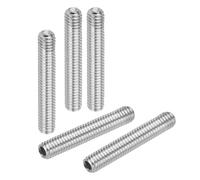 PATIKIL 50 Pcs Hex Socket Grub Screw, M4x25mm Flat Point Grub Bolt 304 Stainless Steel Head Socket Set Screws for Door Handles Light Fixture Repair