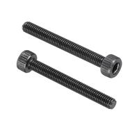 PATIKIL 50 Pcs M3 x 25 mm Hex Socket Head Cap Screws Bolts, 12.9 Grade Carbon Steel Socket Drive Screws, Black Oxide, Full Threads