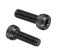 PATIKIL 50 Pcs M4 x 12 mm Hex Socket Head Cap Screws Bolts, 12.9 Grade Carbon Steel Socket Drive Screws, Black Oxide, Full Threads