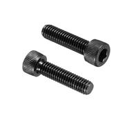 PATIKIL 50 Pcs M6 x 25 mm Hex Socket Head Cap Screws Bolts, 12.9 Grade Carbon Steel Socket Drive Screws, Black Oxide, Full Thread
