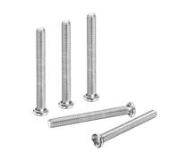 PATIKIL 50 Pcs Pan Head Machine Screws, M3 x 28mm (0.5mm Pitch) Phillips Drive Metric 304 Stainless Steel Full Thread Round Head Small Screws Bolts for Cabinet Drawer Furniture Repairs