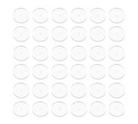 PATIKIL 50 Pcs Silicone Earring Back Stoppers, 9 mm Clear Disc Pads Stabilizer Earlobe Support Patches Non Pull Piercing for Studs, Heavy Earring