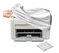 PATIKIL 50 x 40 x 30cm Printer Dust Cover Case, 1Pcs Water Proof Static Free Polyester Protective Covers Jacket for Various Printers or Copiers, Silver