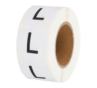 PATIKIL 500 Pcs Clothing Labels, l Size Tag Garment Labels Round Self-Adhesive Apparel Stickers for Boutique Retail, White