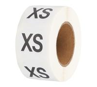 PATIKIL 500 Pcs Clothing Labels, XS Size Tag Garment Labels Round Self-Adhesive Apparel Stickers for Boutique Retail, White