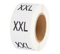 PATIKIL 500 Pcs Clothing Labels, XXL Size Tag Garment Labels Round Self-Adhesive Apparel Stickers for Boutique Retail, White