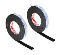 PATIKIL 5000 x 20 x 3mm EVA Single Sided Foam Tape, 2Pcs Multipurpose Sealing Strip Foam Waterproof Weather Stripping Foam Sealing Foam Strips with Adhesive for Door, Black
