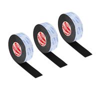 PATIKIL 5000 x 50 x 3mm EVA Single Sided Foam Tape, 3Pcs Multipurpose Sealing Strip Foam Waterproof Weather Stripping Foam Sealing Foam Strips with Adhesive for Door, Black